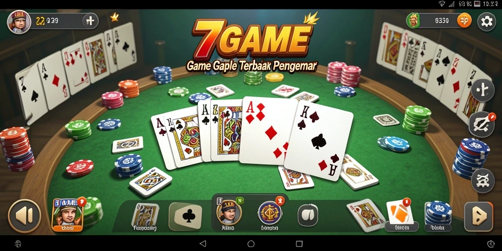 Tampilan gameplay seru di 7GAME dengan teman-teman.