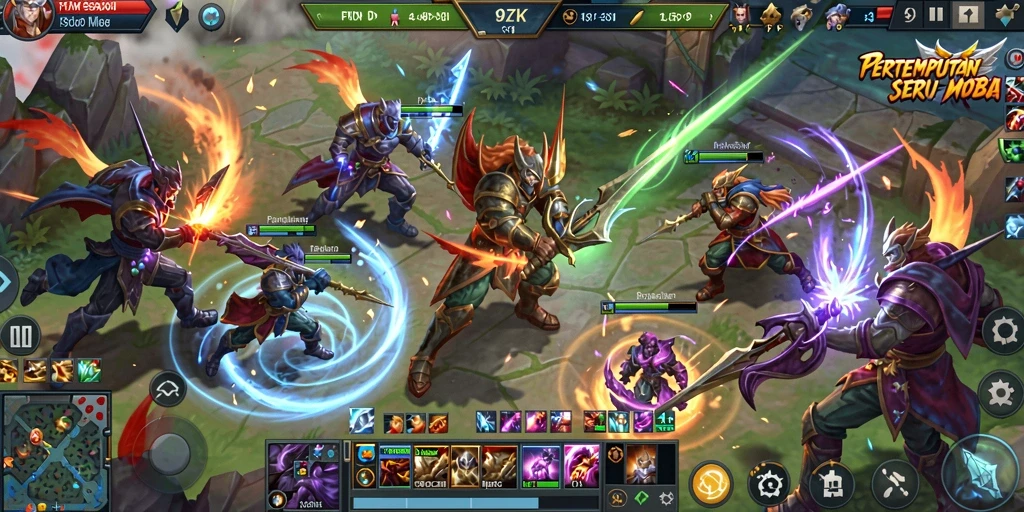Gameplay dinamis dan strategi tim dalam 9ZK.