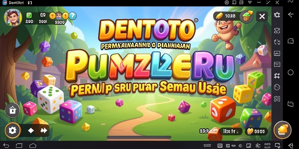 Tampilan gameplay DENTOTO yang menantang dan menarik.