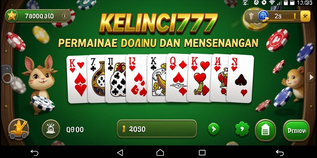 Tampilan gameplay Domino yang seru dan interaktif.
