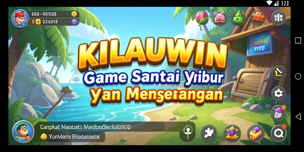 Tampilan gameplay KILAUWIN yang cerah dan menarik.