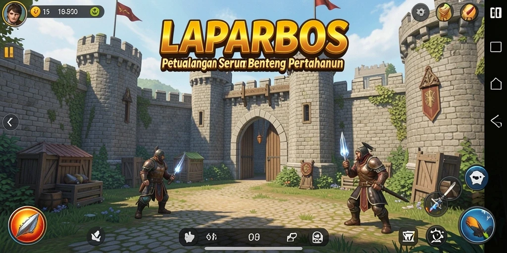 Gameplay seru LAPARBOS dengan aksi tembak-menembak yang mendebarkan.