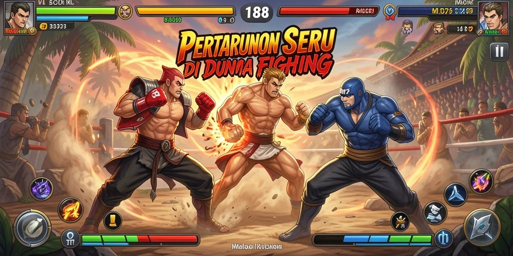 Screenshot gameplay MDG188 menampilkan aksi pertarungan yang mendebarkan.