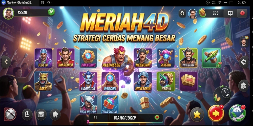 Tampilan gameplay strategis dalam MERIAH4D yang menegangkan.