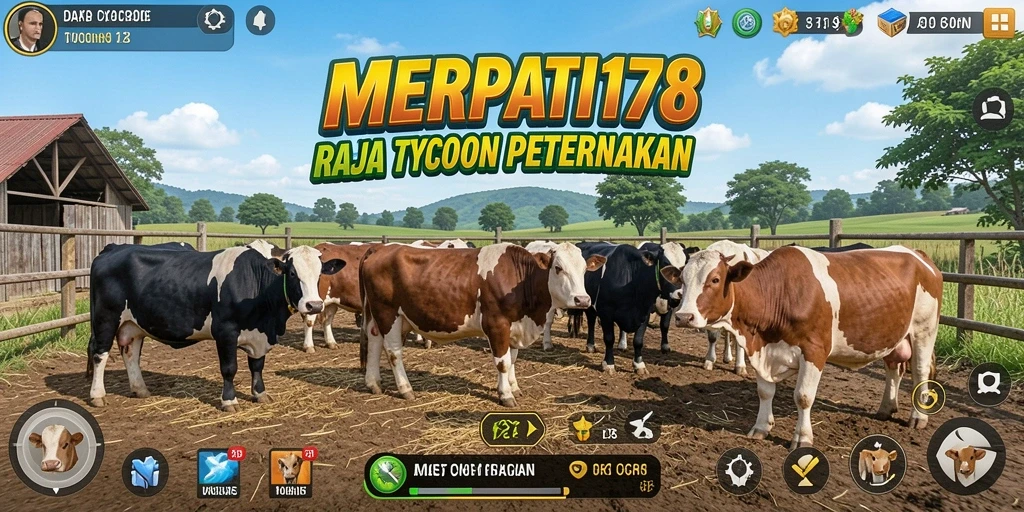 Tampilan gameplay yang menarik dalam MERPATI178 saat mengelola peternakan.