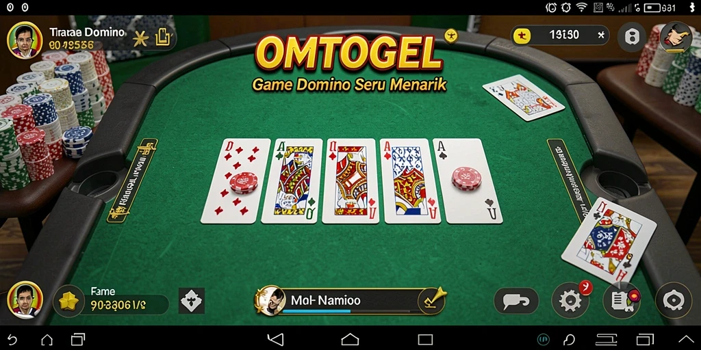 Tampilan gameplay seru dalam OMTOGEL dengan teman-teman.