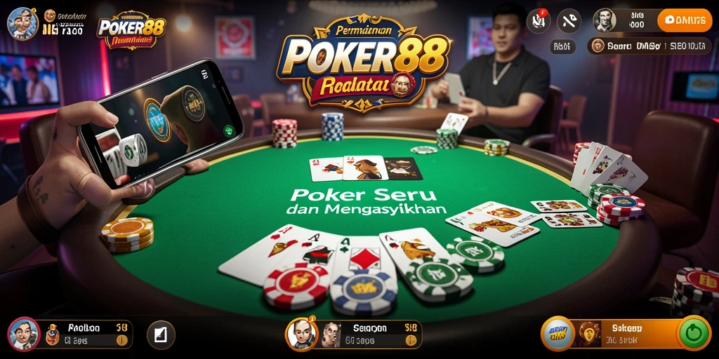 Tampilan screenshot POKER88 dengan gameplay yang seru dan menarik.