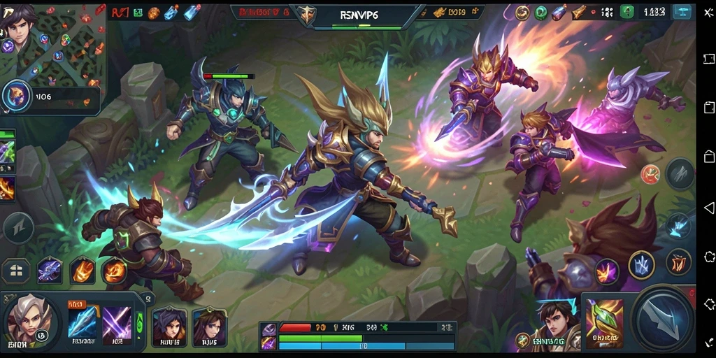 Tampilan gameplay seru dan menarik dari RSNVIP6 dalam pertarungan MOBA.