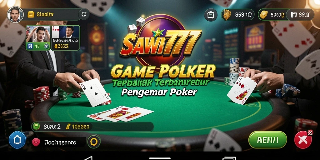 Gameplay seru SAWIT777 dengan kartu poker dan taruhan.