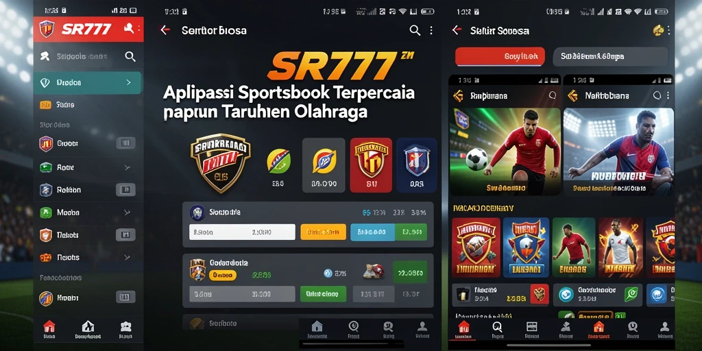 Tampilan gameplay Sportsbook yang menarik dan interaktif di SR777.