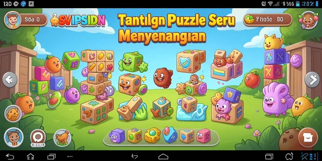 Tampilan gameplay SVIPSIDN dengan tantangan puzzle yang menarik.